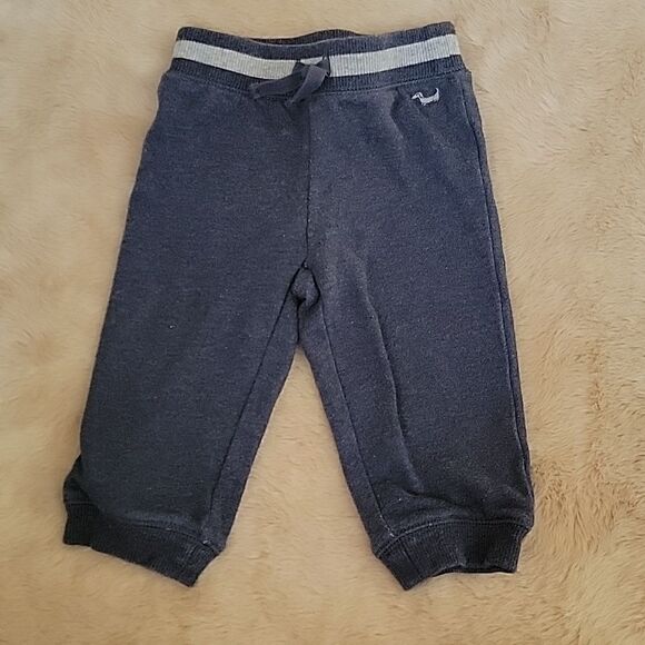 JANIE AND JACK DUSTY BLUE JOGGERS, SIZE 6-12 MONTHS - Picture 1 of 5